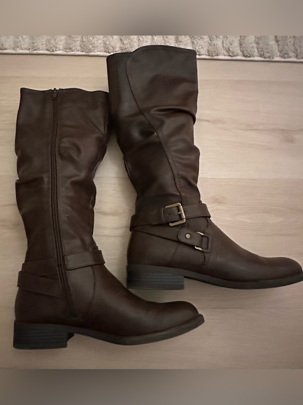 Classic Women's Brown Riding Boots